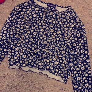 Long sleeve shirt flowers